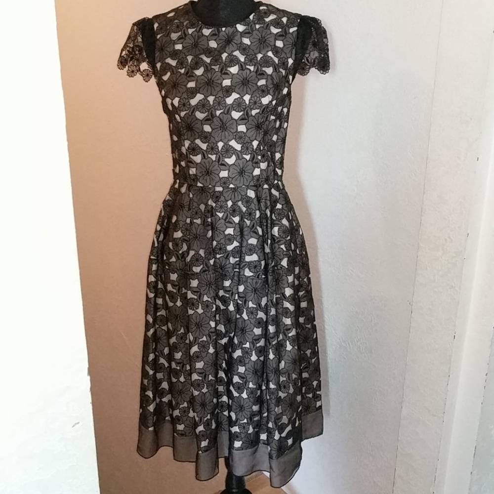 Jill Stuart Black/Blush Formal Party Dress 6